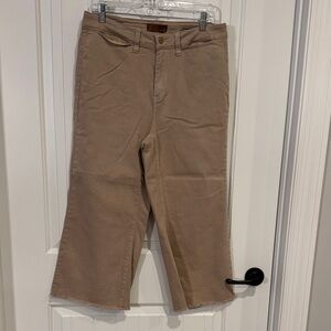 Judy Blue Tan Flare Cropped Women’s Jeans